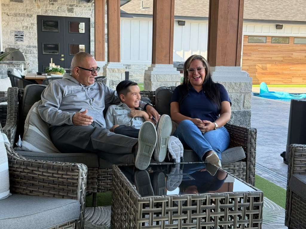Oscar, Blanca, and Oscar Jr. Zarate, the family behind Zarate Homes & Designs.