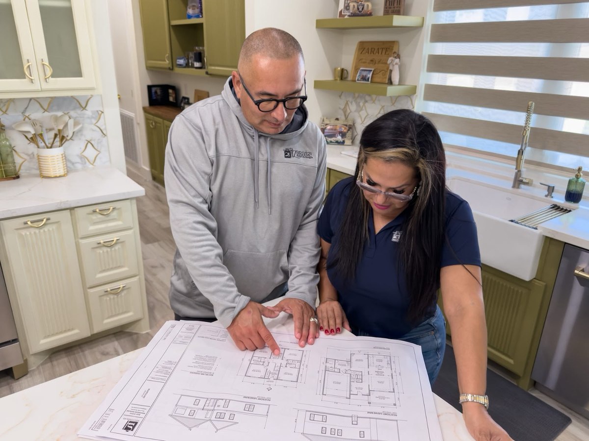 The Zarate family and completed Zarate Homes & Designs work across the Rio Grande Valley